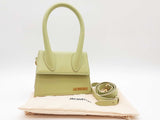 Jacquemus Le Chiquito Moyen Light Green Leather Handbag Sd0326oorde