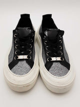 Jimmy Choo Glitter Sneakers Size 36.5 Eb0626crsa