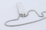 Tiffany & Co. 1837 Sterling Silver Bar Pendant Necklace 12.2g 18.5 In Eb0726rxde