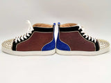 Christian Louboutin Lou Spikes Orlato Flat Mesh Tech Size 40 Sd0425oxzsa