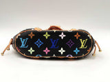 Louis Vuitton Theda Multicolor Monogram Black Handbag Aa0525rxzsa