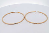18k Yellow Gold Hoop Earrings 2.8 Grams Eb0826ocrsa