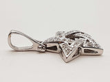0.30 Cttw Diamonds 14k White Gold 5.4g Star Pendant Do0825lrxde