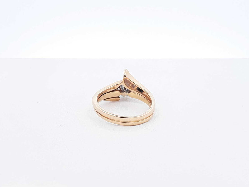 0.55 Cttw Diamond & 14k Yellow Gold Ring 4.7 Grams Size 6 Fw0825wzxdu