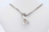Tiffany & Co. Sterling Silver Infinity Pendant Necklace 7.6g 15.5 In Eb0926lxzde