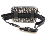 Christian Dior Homme Oblique Jacquard Navy Logo Canvas Belt Bag Do0125exzde