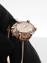 1.0 Ctw "Salt & Pepper" Diamond & 10k Yellow Gold Ring 5 Gram Size 7 Fw0725wozdu