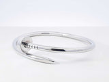 Cartier Juste Un Clou Bracelet In 18k White Gold 33.4 Grams Size 16 Fw0826woxzdu