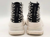 Alexander Mcqueen Tread Slick Punk Spike Black Shoes Size 9 Aa0825lzxsa