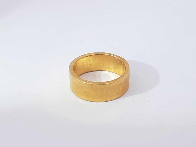 24k Yellow Gold 15.2 Grams Wedding Band Size 8 Aa0925loxzsa