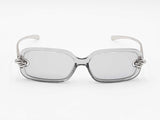 Bottega Veneta  Knot Sunglasses In Transparent Acetate & Grey Lenses Fw0826lxzdu
