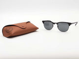 Ray-ban Rb3716 Clubmaster Metal Black Sunglasses With Case Aa0926crsa