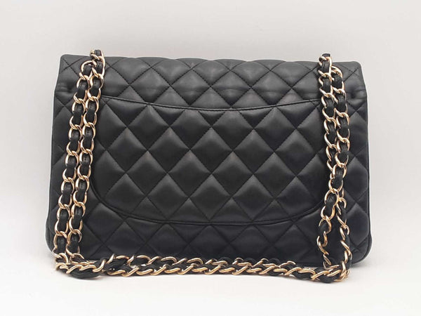 Chanel Lambskin Jumbo Double Flap Black Shoulder Bag Sd0825wwzxsa