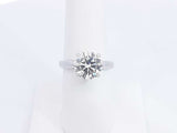 Lab Grown Round Diamond 3.25ctw Ring In 14k White Gold 4.6g Eb0222crxzsa