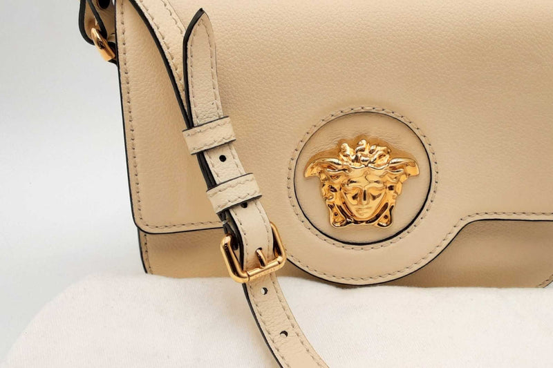 Versace Gold Medusa Head Crossbody Shoulder Bag Eb0225wxzsa