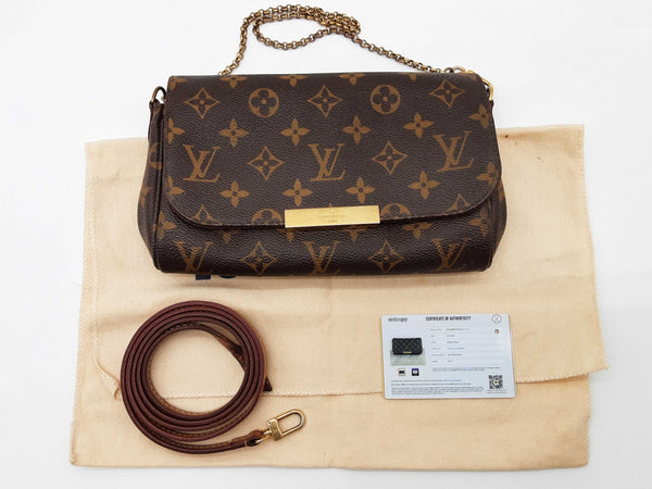 Louis Vuitton Favorite Brown Monogram Clutch Shoulder Bag Do0525cxzde