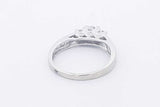 Approx. 0.22ctw Diamond Ring In 10k White Gold 2.1 Grams Size 5.25 Eb1124crsa