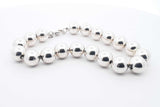 Tiffany & Co. Hardwear Ball Bracelet In Sterling Silver 19.3 Grams 8 Inch Fw1026lordu