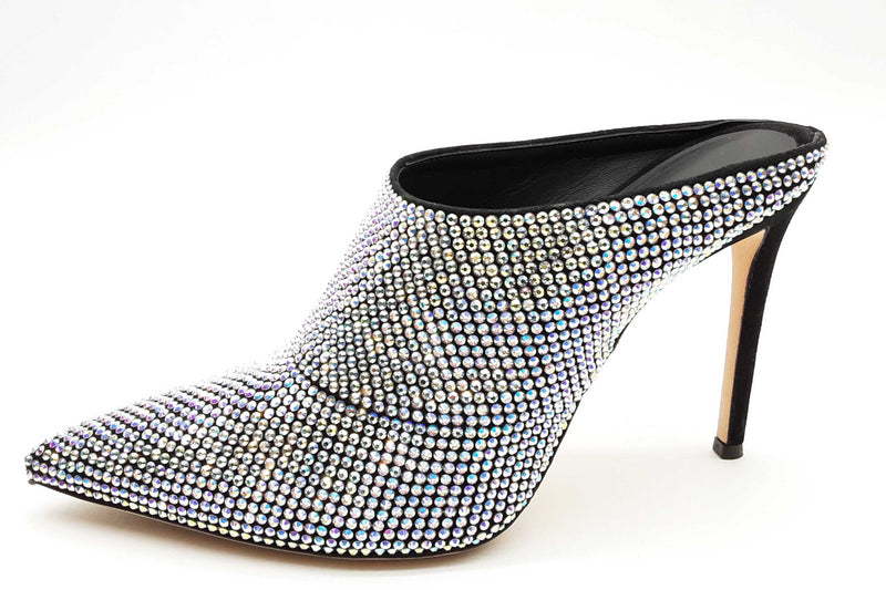 Giuseppe Zanotti Iridescent Rhinestone Crystal Mule Size Eu 39.5 Do1024lxzde