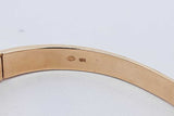 5.45cttw Diamond 14k Yellow Gold Hinged Bangle Bracelet 25.9 Grams Eb0626lrxzsa