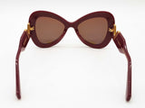 Valentino Garavani Bdx-gld/cat 3 V-gold Red Butterfly Sunglasses Do0226oxzde