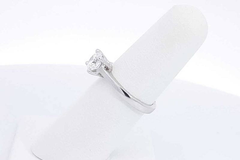 1.02ctw Lab Grown Round Diamond Ring 10k White Gold 3 Grams Size 6 Eb1124osrdu