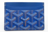 Goyard Blue Goyardine Saint Sulpice Card Case Wallet Eb0926oxzde