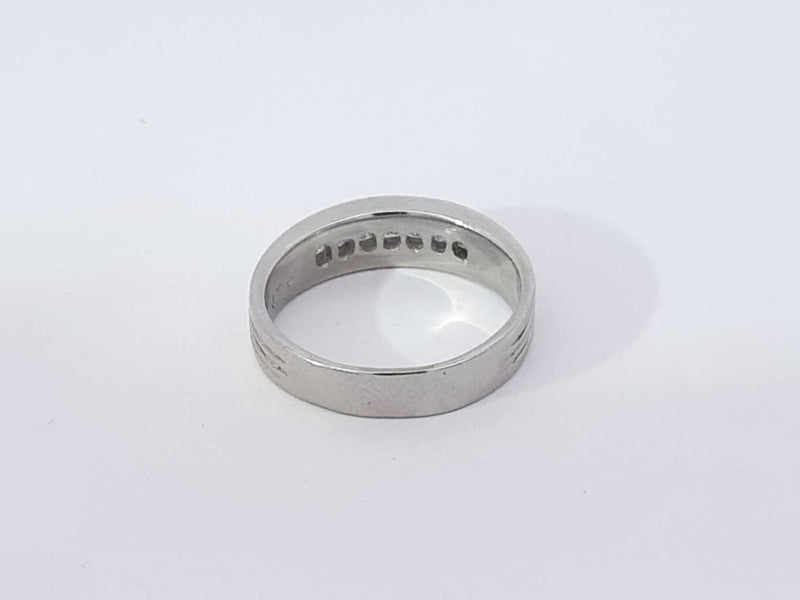 0.26 Cttw Platinum 95% 8.4 Grams Wedding Band Size 8.5 Aa0925oorsa