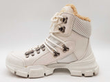 Gucci Flashtek White Fur Lined Sneakers Size It 38.5 Do1224loxde