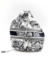 Christian Dior Fabric Toile De Jouy Sauvage Travel Pouch Aa1124ocrsa