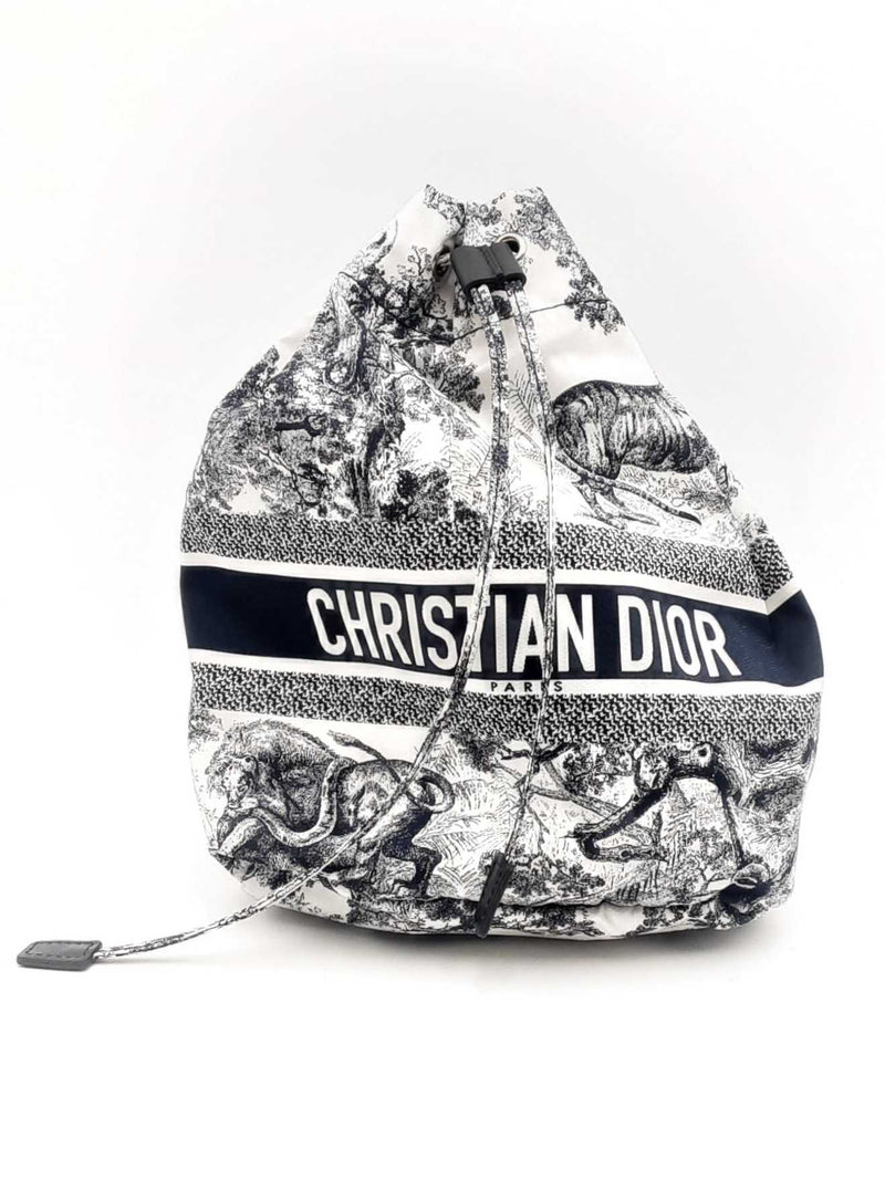 Christian Dior Fabric Toile De Jouy Sauvage Travel Pouch Aa1124ocrsa