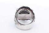 King Baby 925 Sterling Silver Lion's Head Ring 47.6 Grams Size 12.25 Eb0225lxzsa