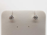 1.12 Cttw Lab Grown Diamonds 14k White Gold 0.8g Stud Earrings Do0726orxde