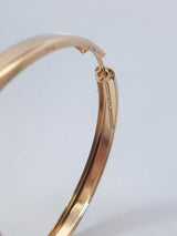 14k Yellow Gold Classic Hoop Earrings 6.1 Grams Fw0326wxzdu
