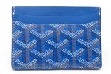 Goyard Blue Goyardine Saint Sulpice Card Case Wallet Eb0926oxzde