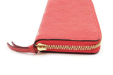 Louis Vuitton Monogram Empreinte Zippy Red Leather Wallet Eb0626orxde