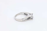 Approx. 1.34ctw Diamond Ring In 14k White Gold 5.7 Grams Size 6.25 Eb1124wrxdu