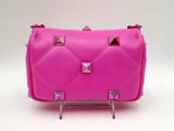 Valentino Garavani Roman Stud Small Pink Leather Shoulder Bag Fw0124lxzxdu