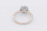 1.19ctttw Diamond Ring In 18k White Gold 3.1 Grams Size 5 Eb0425llzxsa