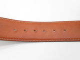 Hermes 42mm Gold Brown Noir Black Leather Belt Do0126pxzde
