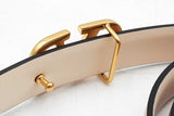 Valentino Reversible Belt With Gold Tone Buckle Size 75/30 (F) Eb1125exdu