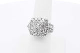 3.01cttw Diamond Ring In 10k White Gold 8.5 Grams Size 7 Eb1125irxsa