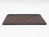 Louis Vuitton Slim Purse In Monogram Coated Canvas & Black Leather Fw04260crdu