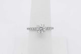 1.18cttw Diamond Ring In 14k White Gold 2.4 Grams Size 6.5 Eb0225lcxzsa