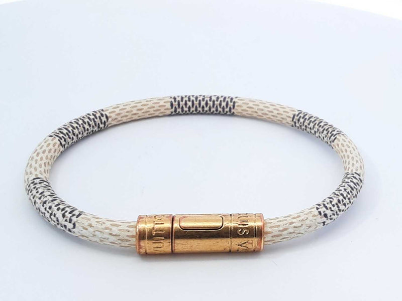 Louis Vuitton Damier Azure Keep It Bracelet 8in Aa0325pzdu