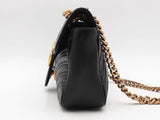Gucci Gg Marmont Matelasse Shoulder Bag Black Aa0426rrzsa