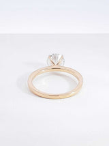 1.58 Ct Lab-grown Diamond  & 14k Gold Solitaire Ring 2.5 Grams Size 6.5 Fwcrzdu