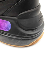 Gucci Rhyton Sneakers In Black Iridescent Logo Leather Size 9 Fw0126lcrdu