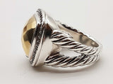 David Yurman Albion 0.925 Sterling Silver 15.0g Ring Size 7.25 Do0526oxzde