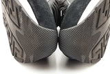 Versace Milano Black Leather & Suede Sneakers Size 44 Eb0626lrxsa